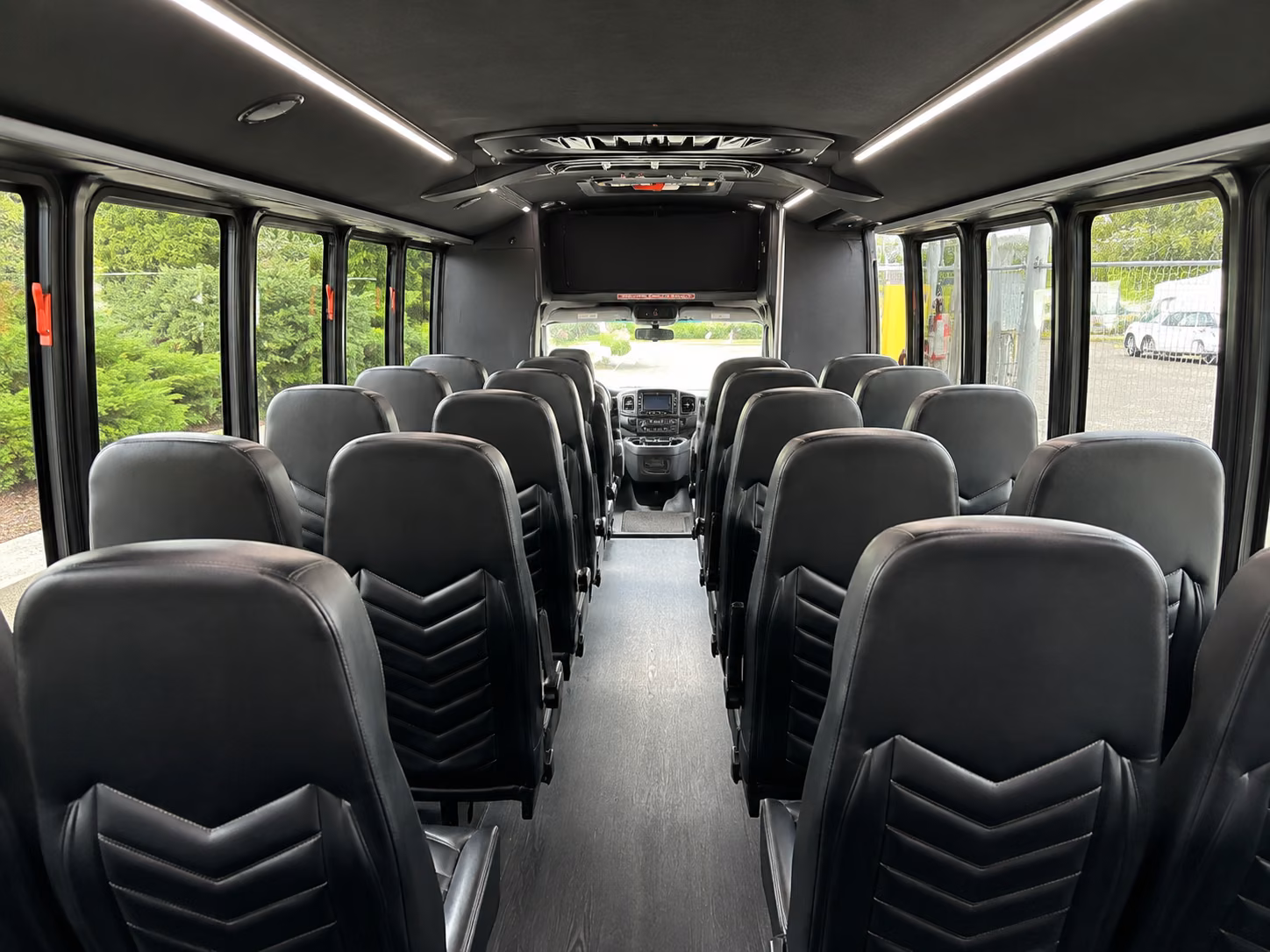 spokane 15 passenger minibus inside
