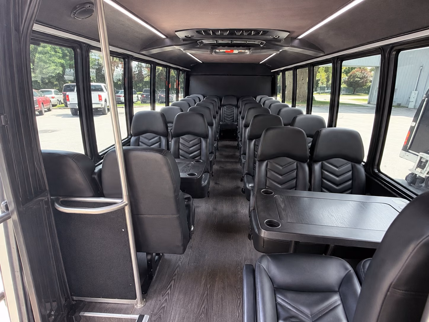 spokane 18 passenger minibus inside