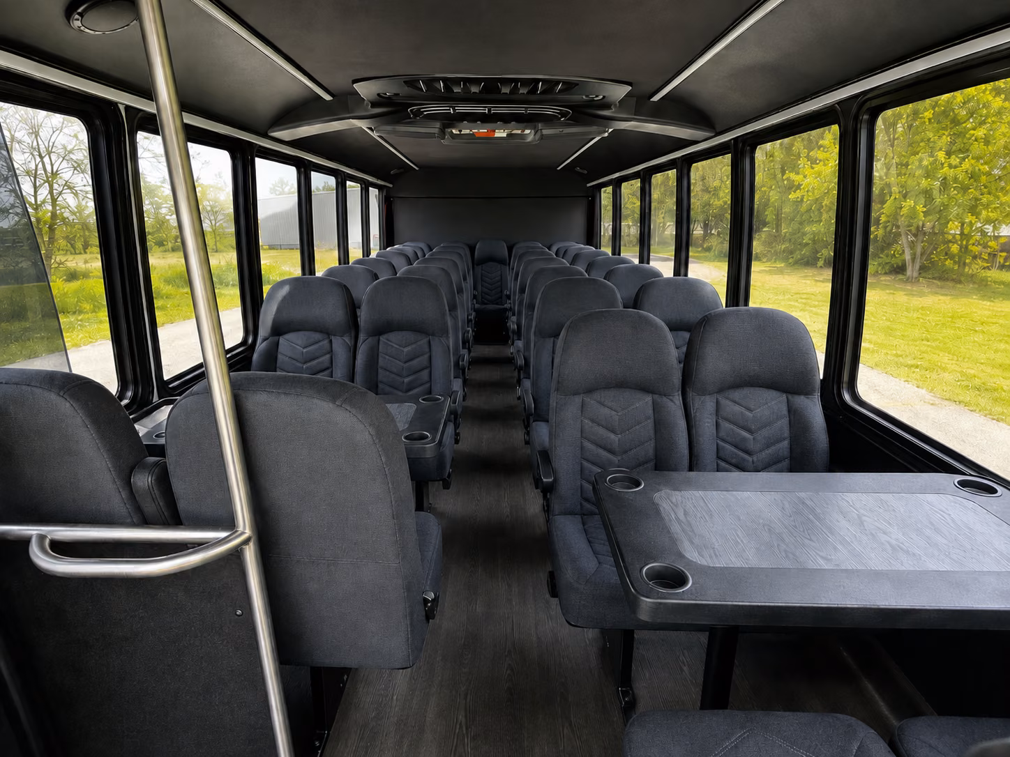 spokane 18 passenger minibus interior