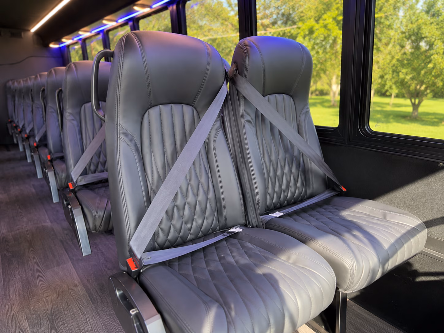 spokane 20 passenger minibus inside