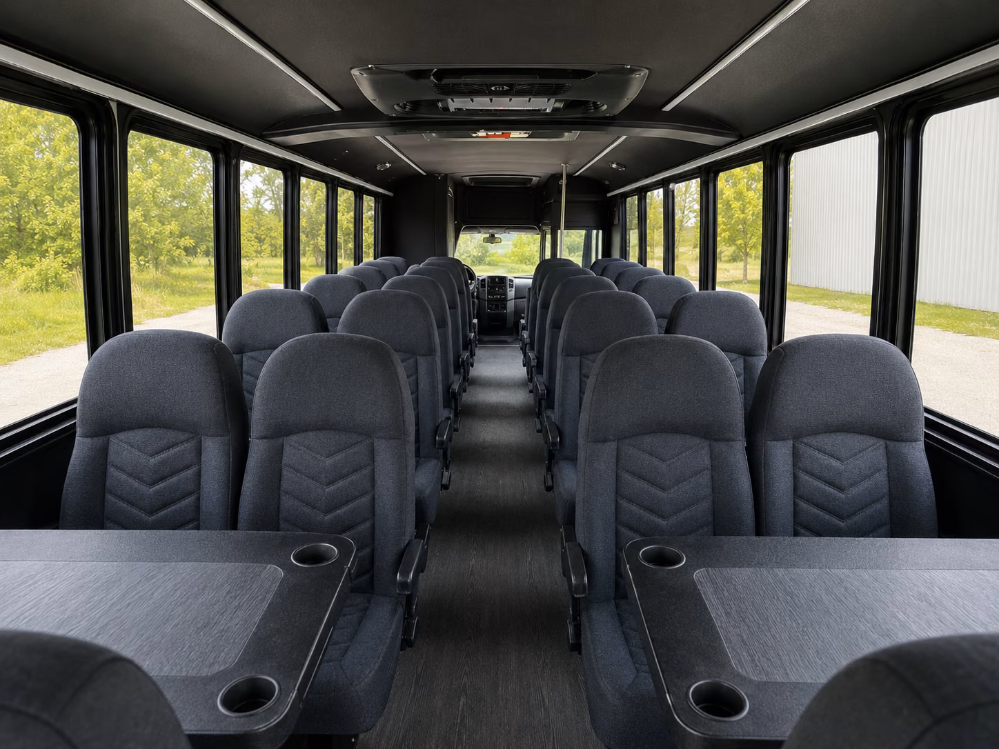 spokane 20 passenger minibus interior