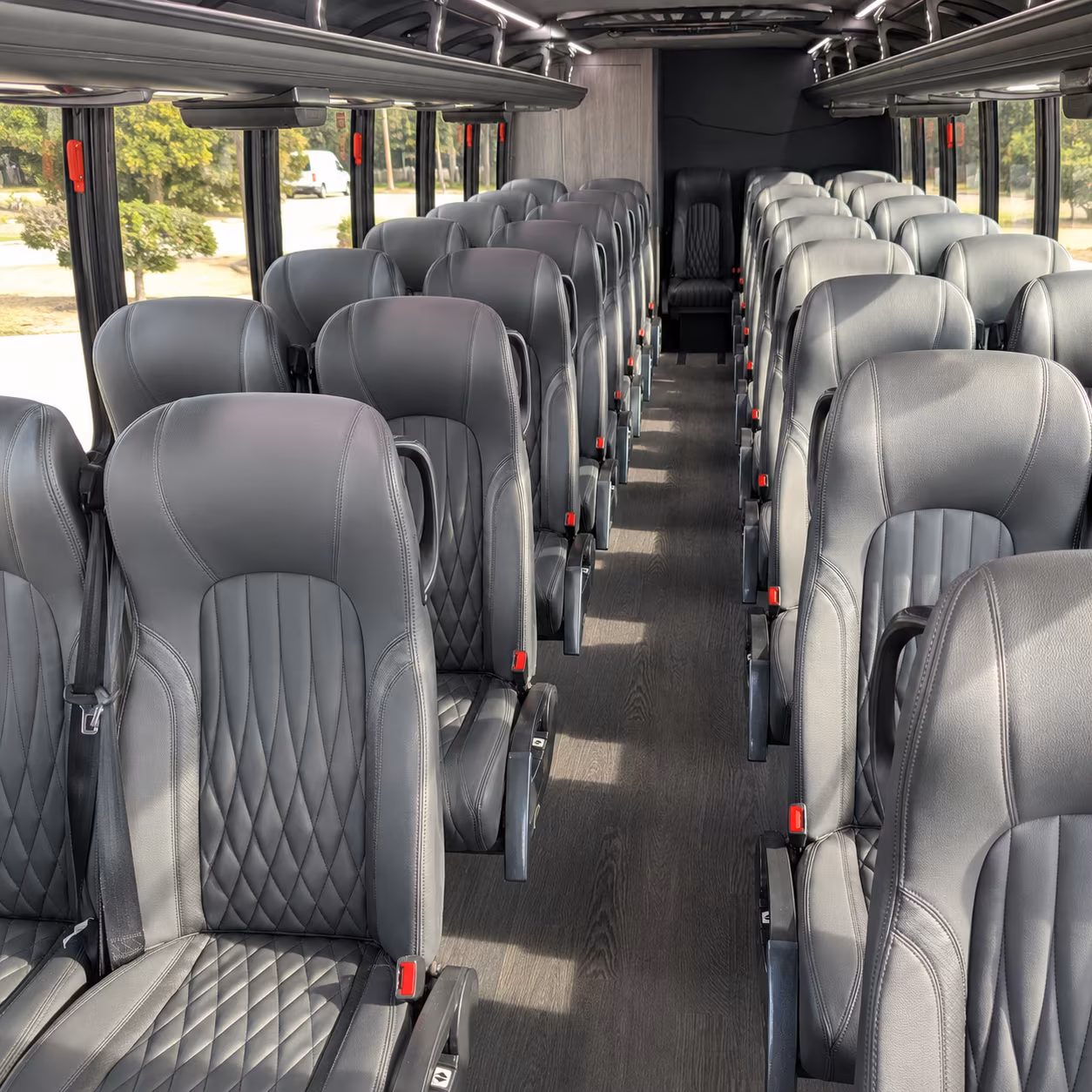 spokane 25 passenger minibus interior