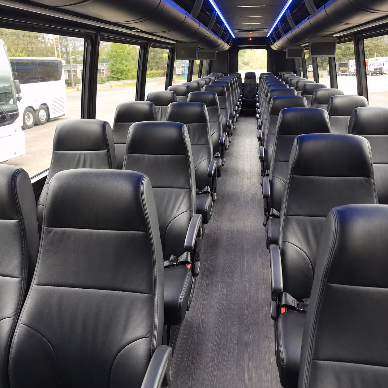 spokane 28 passenger minibus inside