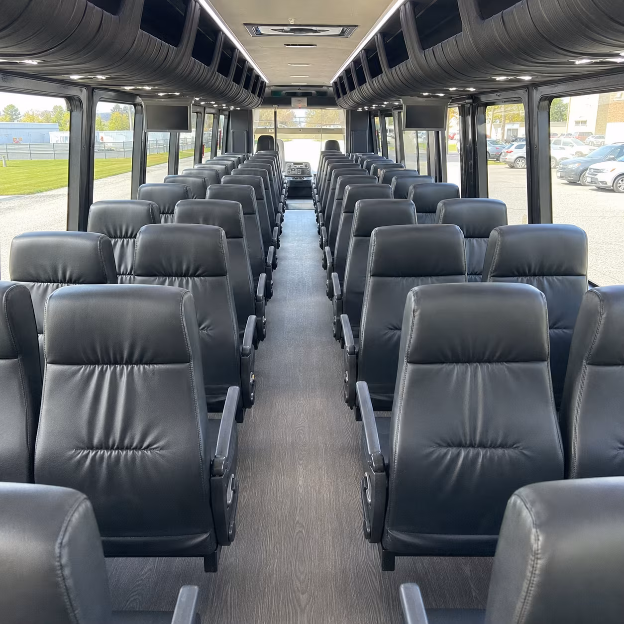 spokane 28 passenger minibus interior