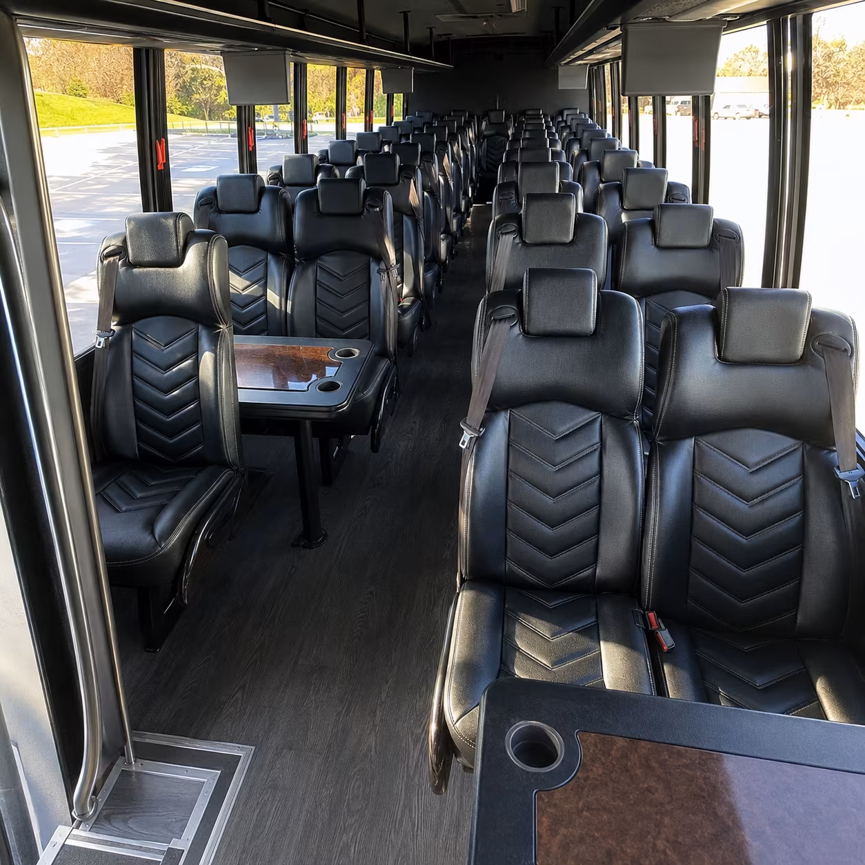 spokane 30 passenger minibus inside