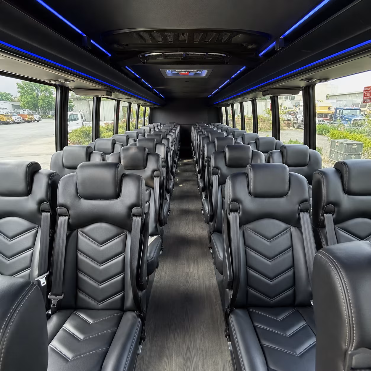 spokane 35 passenger minibus inside